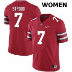 Women's Ohio State Buckeyes #7 C.J. Stroud Scarlet Nike NCAA College Football Jersey June KWZ8444IV